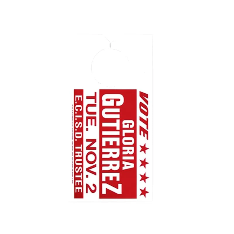 Plain Door Hanger Custom Printed (6 3/4"x3 1/2") 1