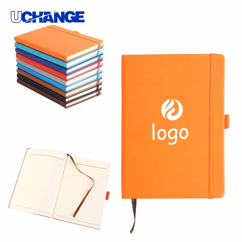 Lined Journal Notebook with Pen Holder for Meetings