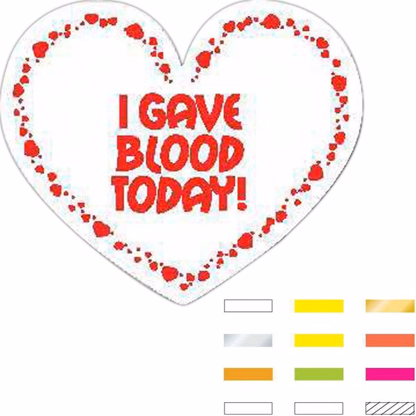 Quick Ship Medium Heart Labels
