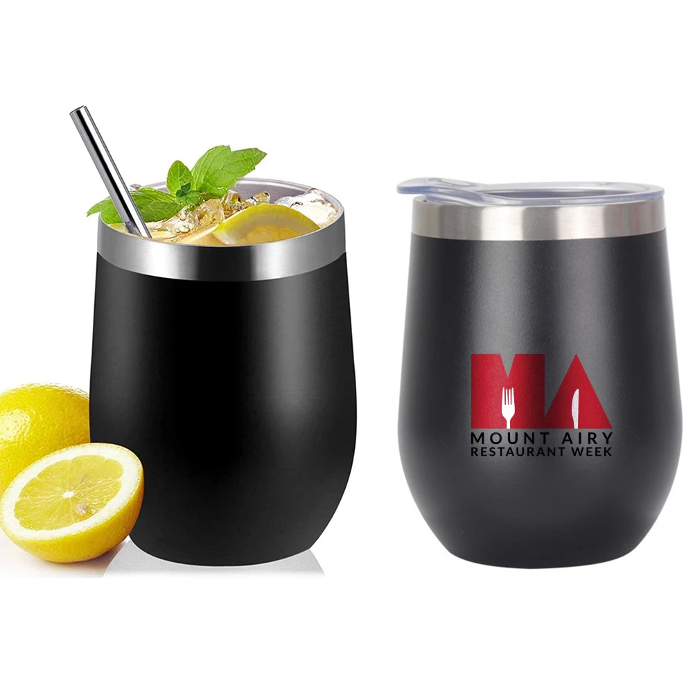 12oz Stainless Steel Eggshell Thermos Cup 1