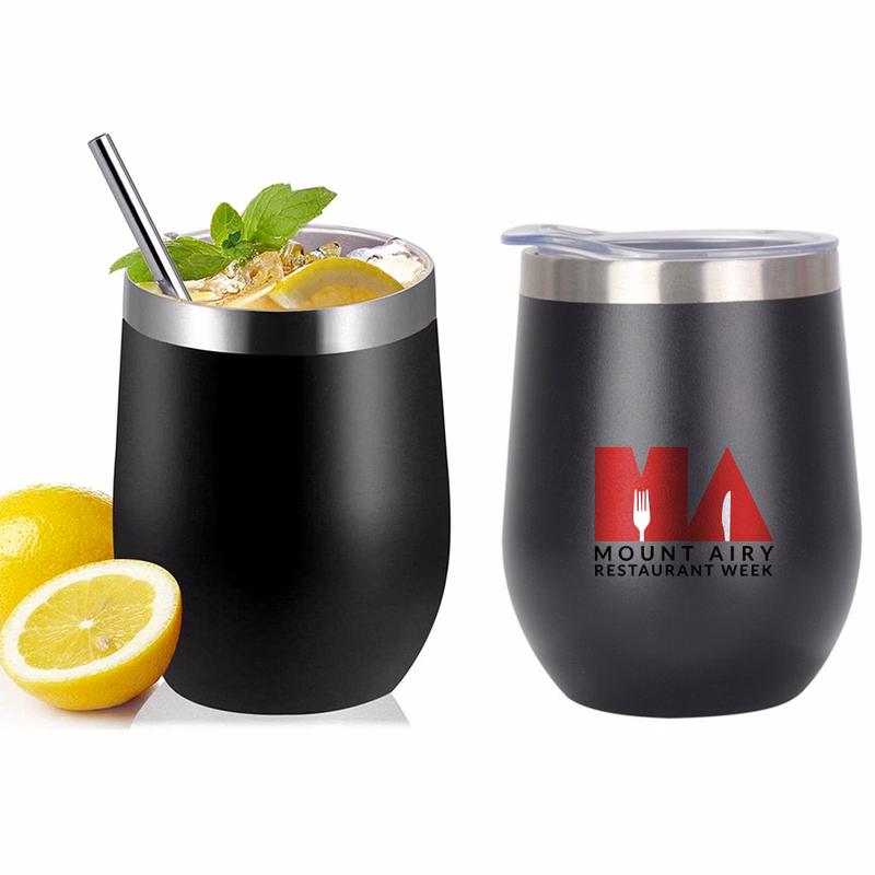 12oz Stainless Steel Eggshell Thermos Cup