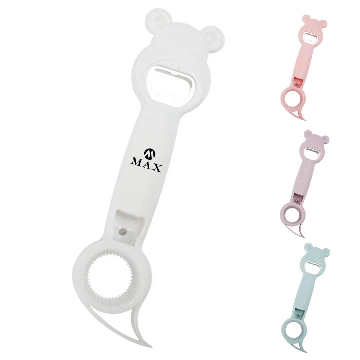 Multi-Use 4-in-1 Bear Non-Slip Labor Saving Bottle Opener, custom kitchen gadget with logo imprint 1