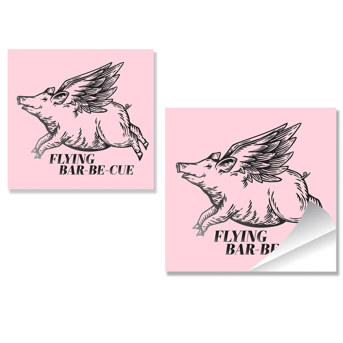 5" Square Foil Sticker 1