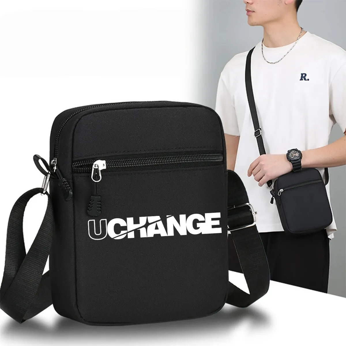 Durable Oxford Shoulder Sling Bag With Adjustable Strap 1