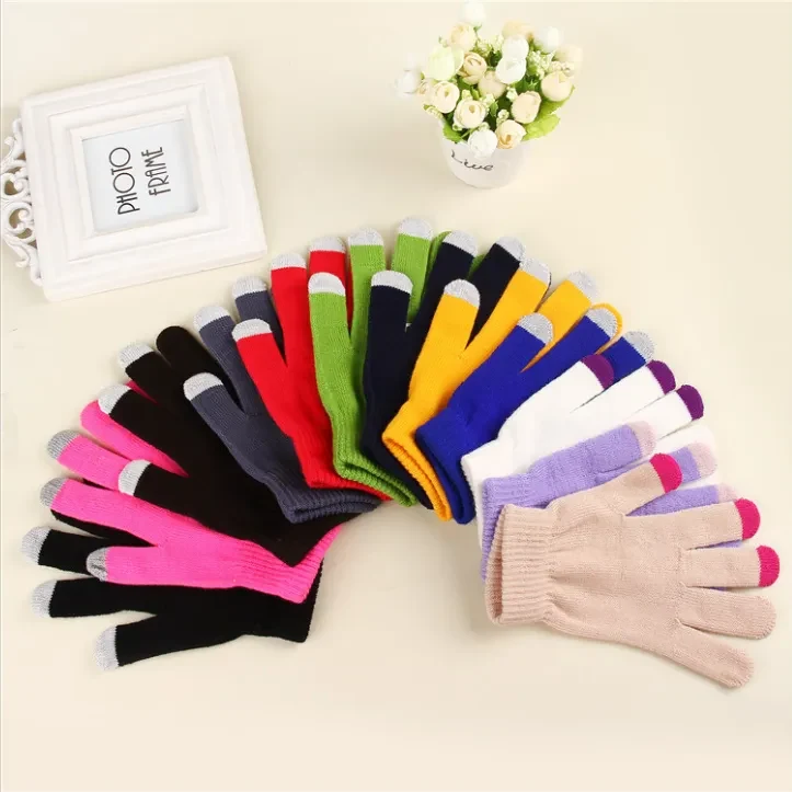 Winter Knitted Touch Screen Gloves 1