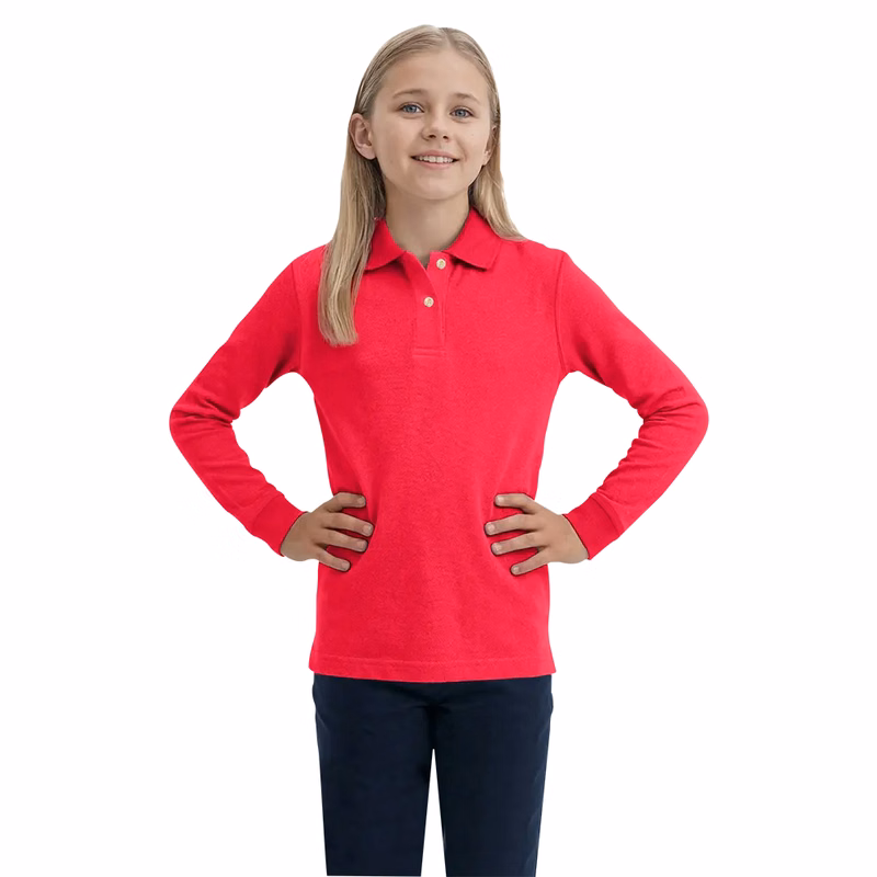 Youth Superblend L/S Pique Polo