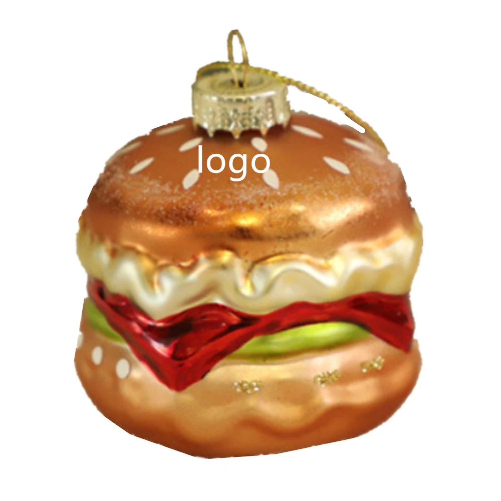 Hamburger Shape Christmas Ornaments 1