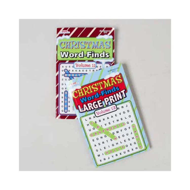 Christmas Word Find Books - Assorted Large & Regular Print Two Titles 1