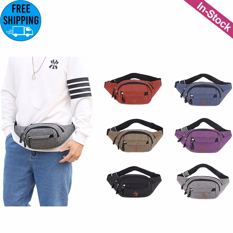 4 Zipper Pockets Fanny Packs