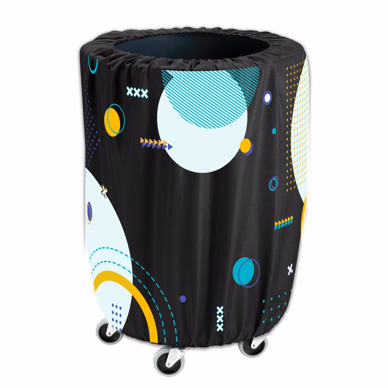 32 Gal. Round Trash Can Cover, Open Bottom