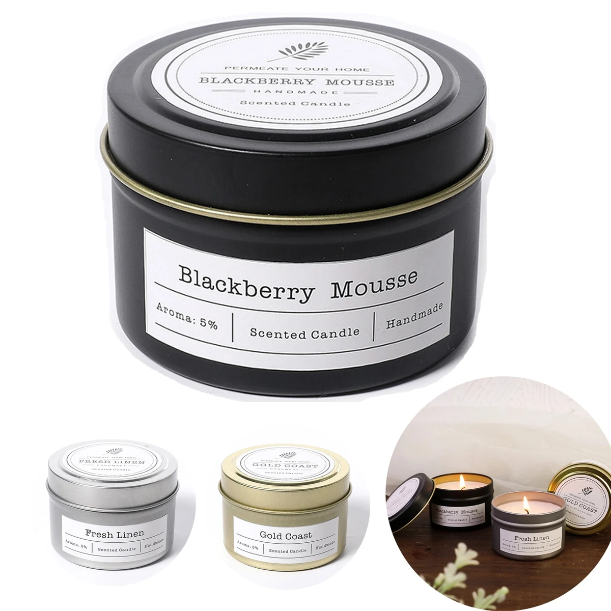 Scented Candle Can/Jar 1