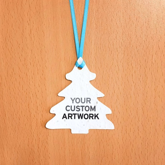 Single-Sided Rounded Evergreen Ornaments
