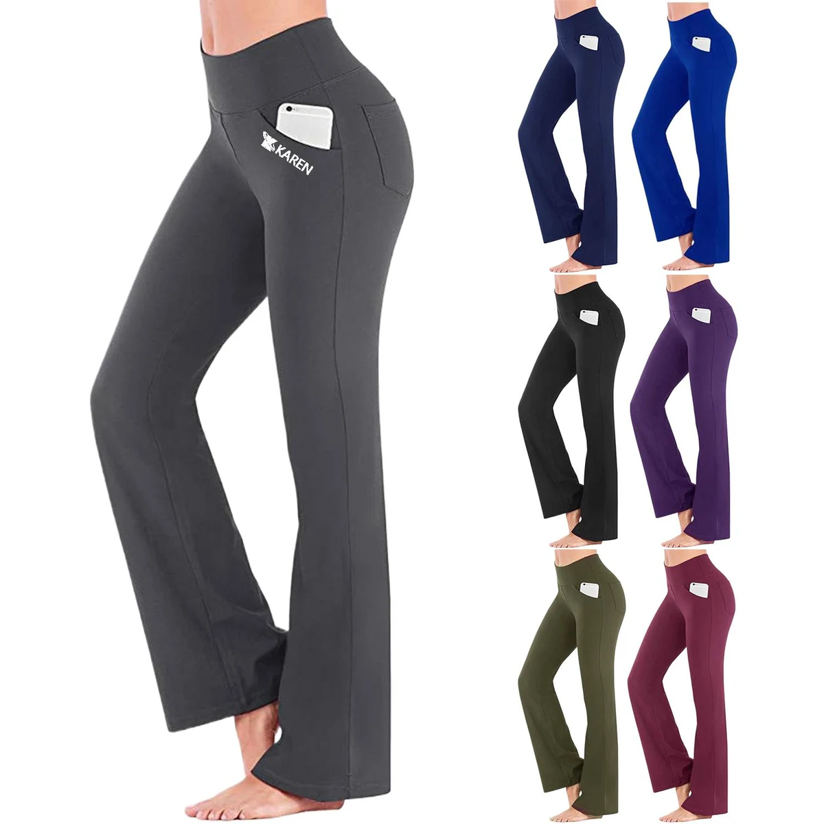 Women High-Waisted Flared Yoga Pants 1