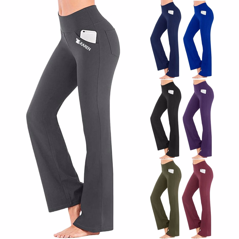 Women High-Waisted Flared Yoga Pants