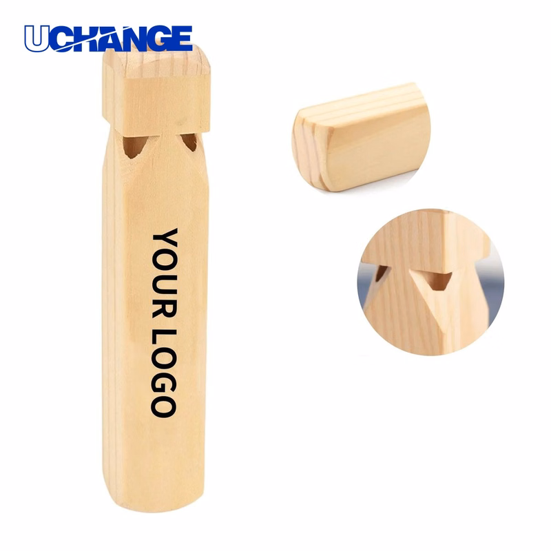 Wooden Train Whistle Toy for Kids