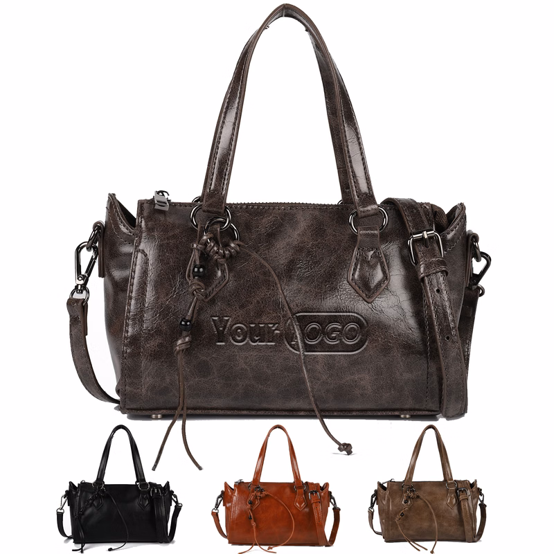 PU Top Handle Satchel for Women