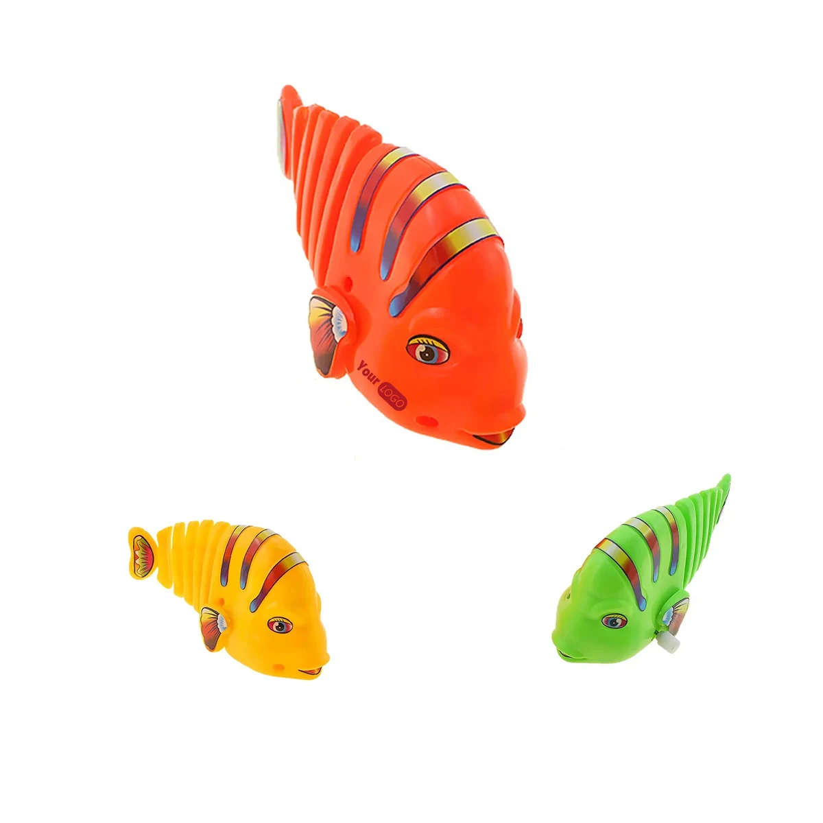 Plastic Post-80s Nostalgic Winding Rocking Fish 1