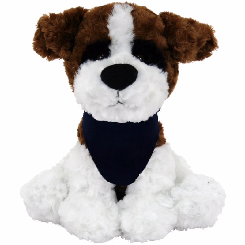 10" Large Sitting Dog - Brown & White