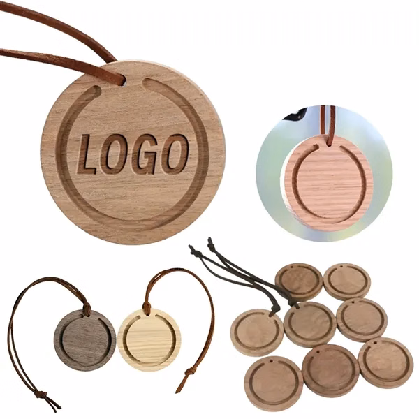 Custom Wooden Aromatherapy Diffuser for Cars — Natural Essential Oil Promo