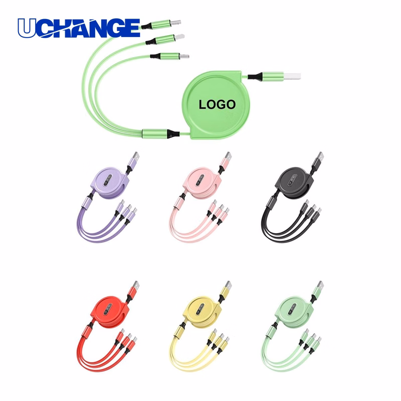 Retractable Three In One Charging Cord