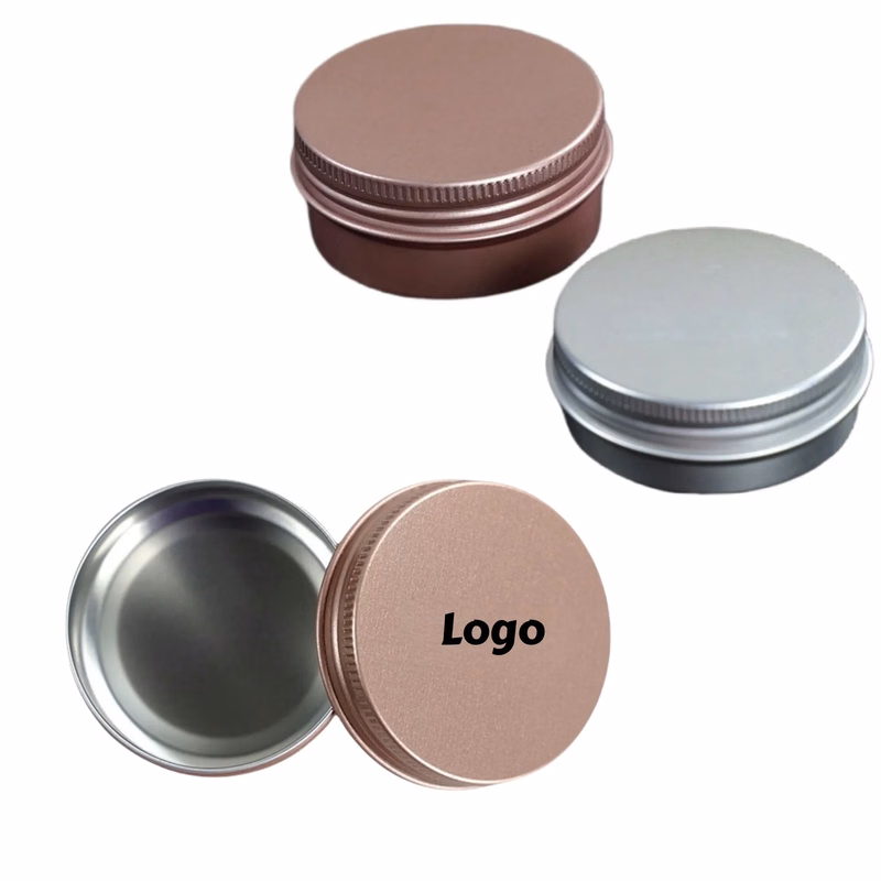 Round Aluminum Tin Leakproof Travel Container