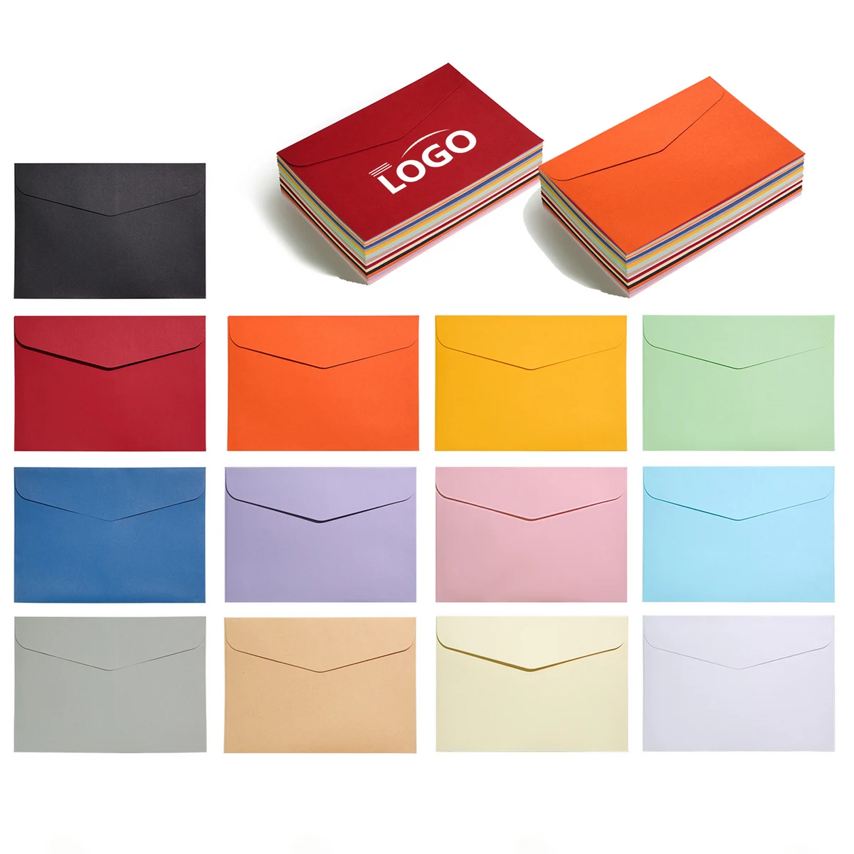Custom Colored Offset Paper Envelopes Invitation Cards 1