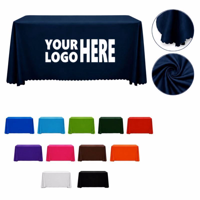 6ft Custom Full-Length 4-Sided Table Cover