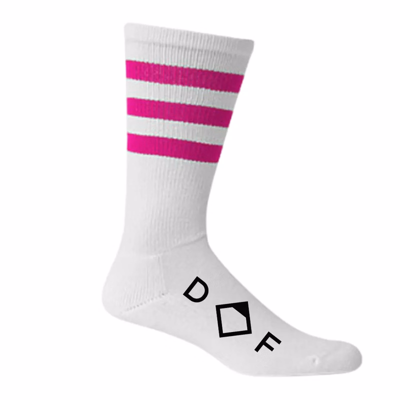 Unisex 3-Stripe Calf Sock