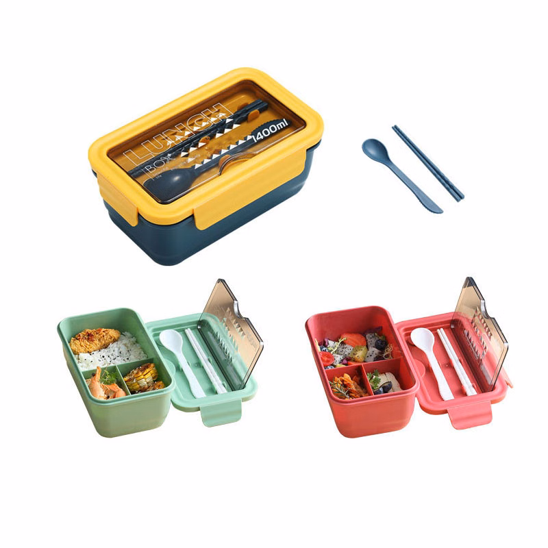 3-Compartment Leak-Proof Lunch Box