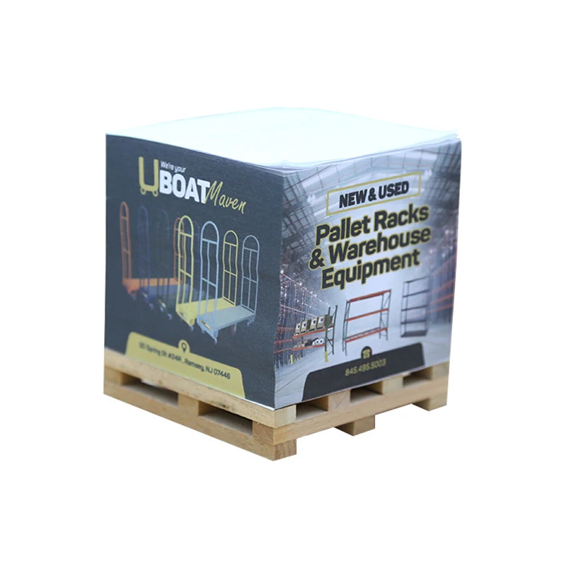 Wooden pallet Sticky Notes Cube 1