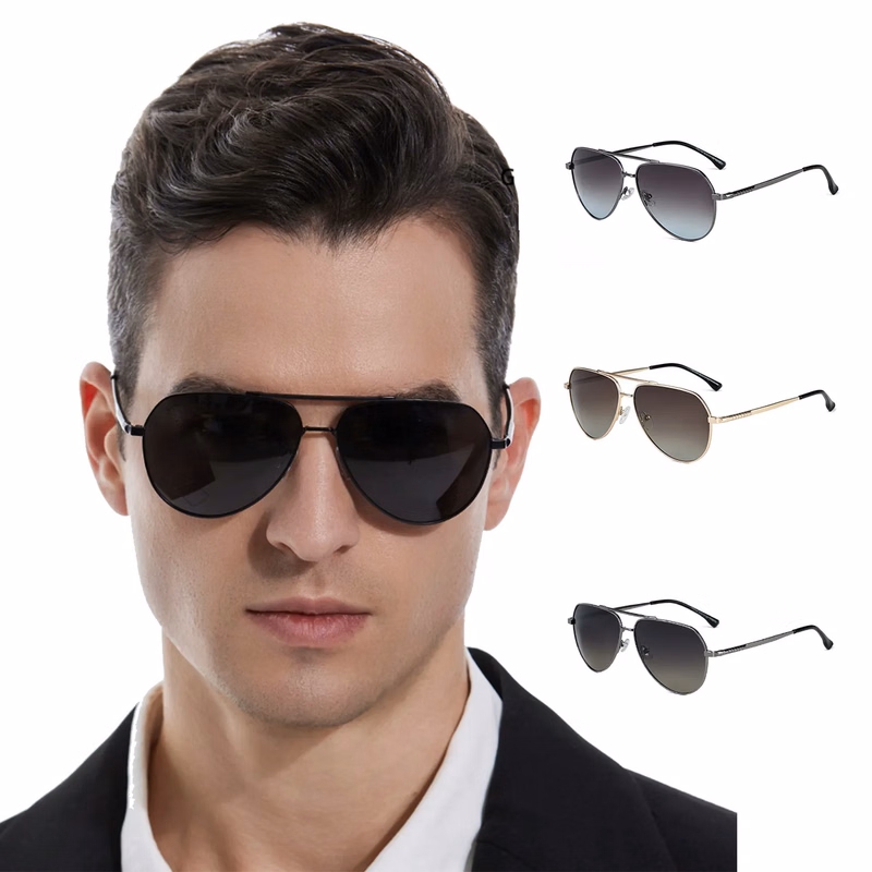 Metallic Polarized Sunglasses For Men