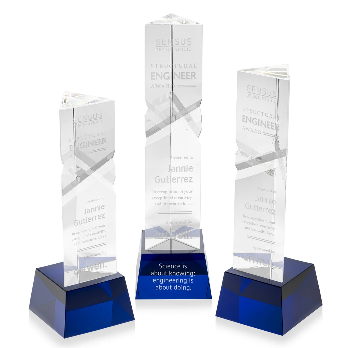 Oakham Award on Robson Base - Blue 1