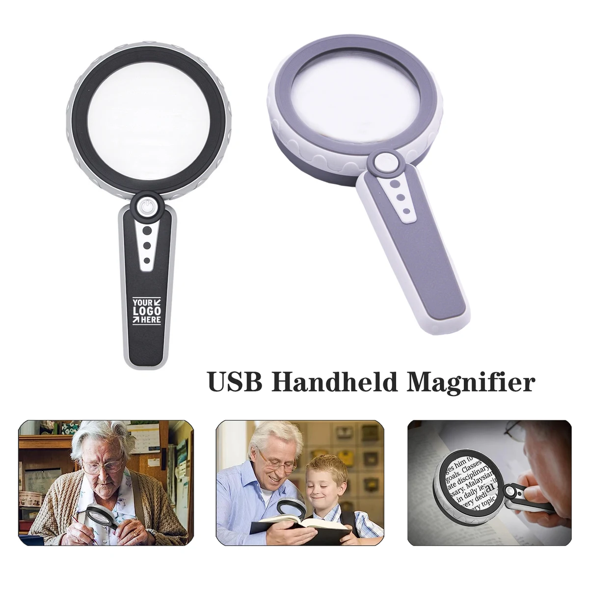 Magnifying Glass with Light-6X 10X 12 LED 1