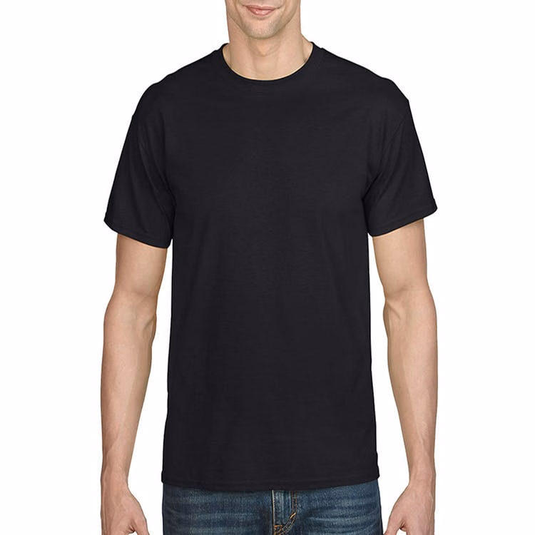 Irregular Gildan Dryblend T-Shirt. Black Small