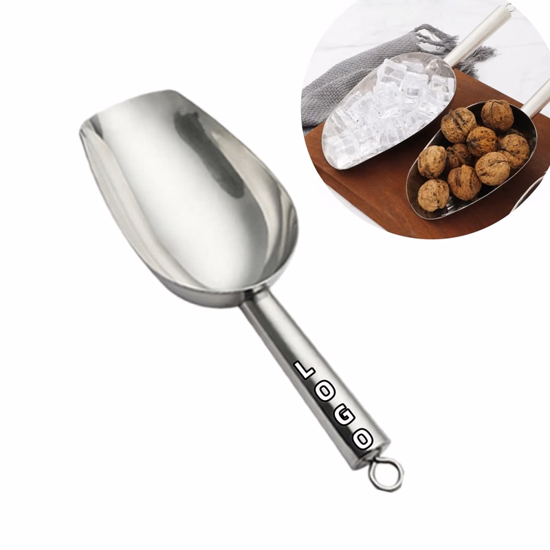 Stainless Steel Ice Scoop Multi Purpose For Flour Rice