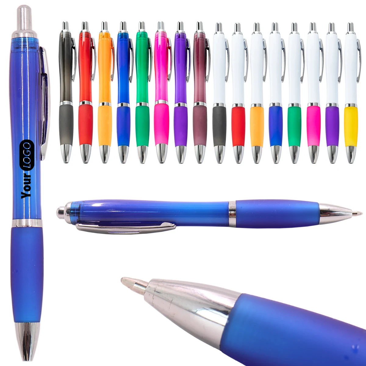 Plastic Transparent Ballpoint Pen 1