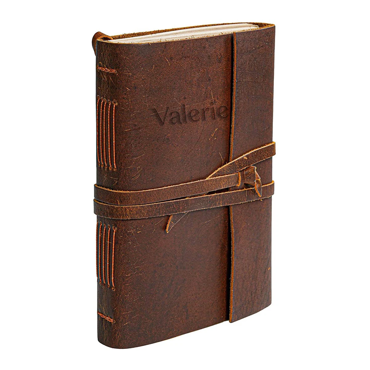 Vintage Genuine Leather Tie-String Notebook 1