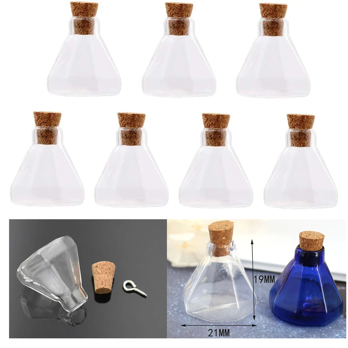 21 x 19 MM Cork Glass Bottle 1