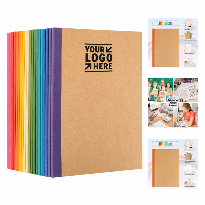 8.3" x 5.5" 30 Sheets kraft Notebook