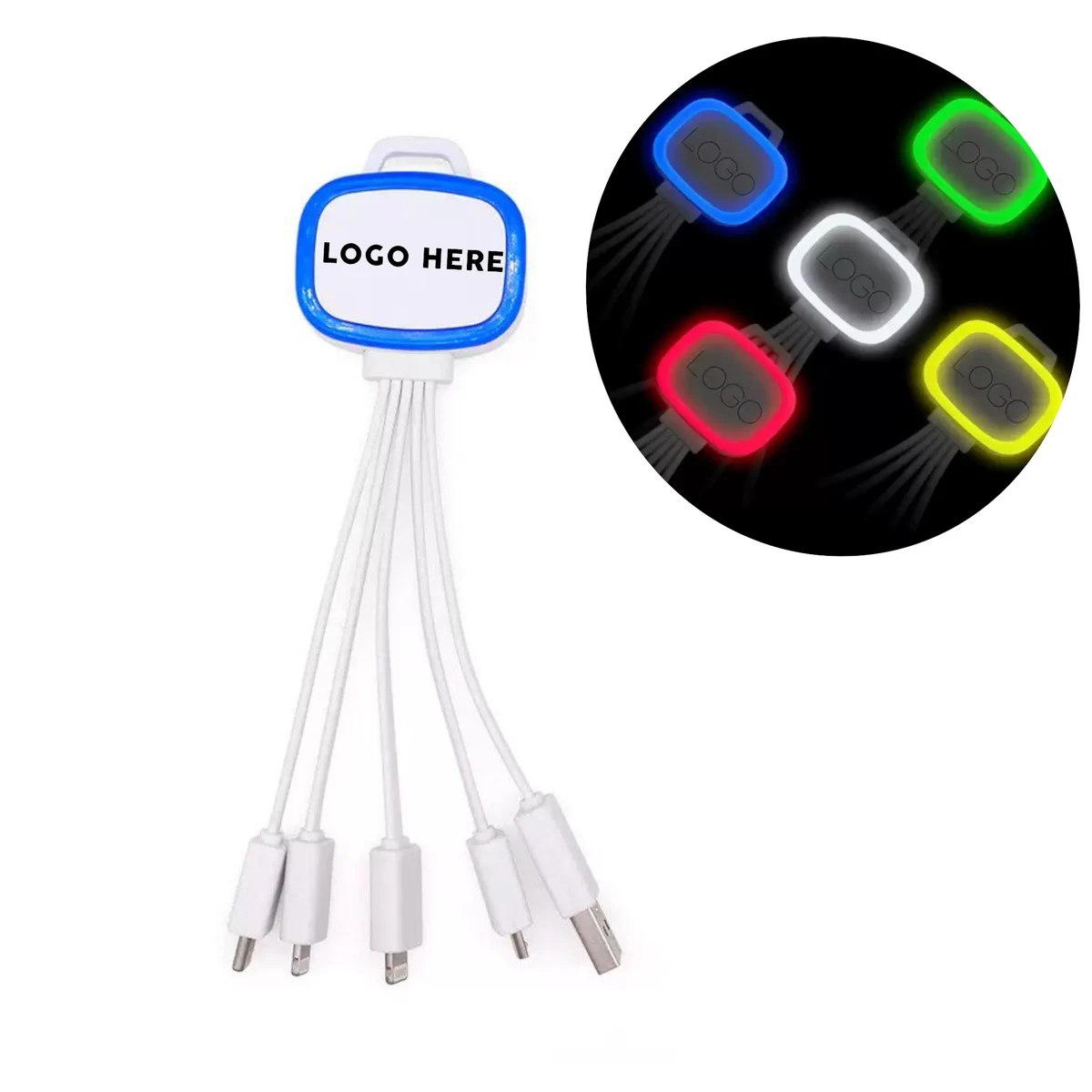Triple-Port Compact Keyring Cord 1