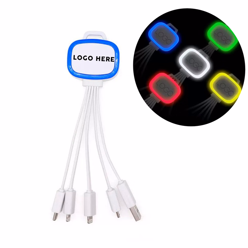 Triple-Port Compact Keyring Cord