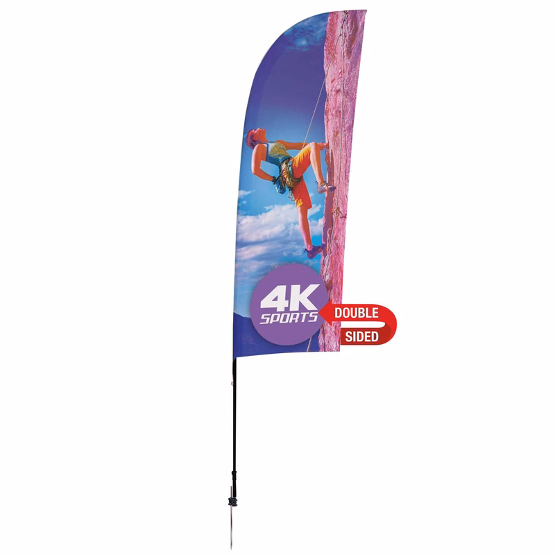 9' Streamline Blade Sail Sign Kit (Double-Sided with Ground Spike)