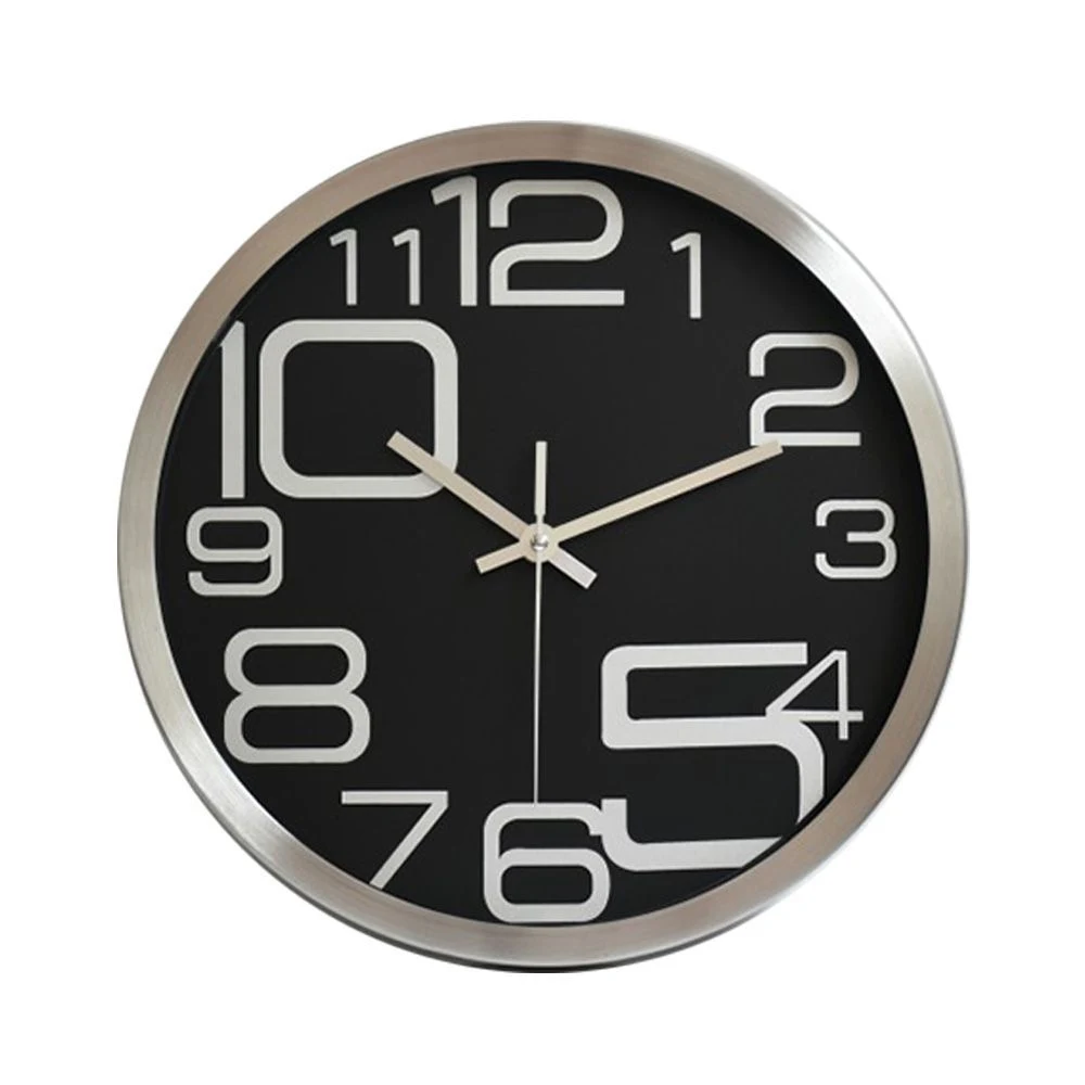 10" Custom Imgae Round Metal Frame Wall Clock 1