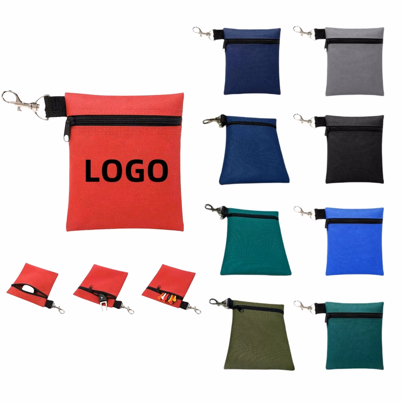 600D Oxford Cloth Golf Accessory Storage Small Waist Bag
