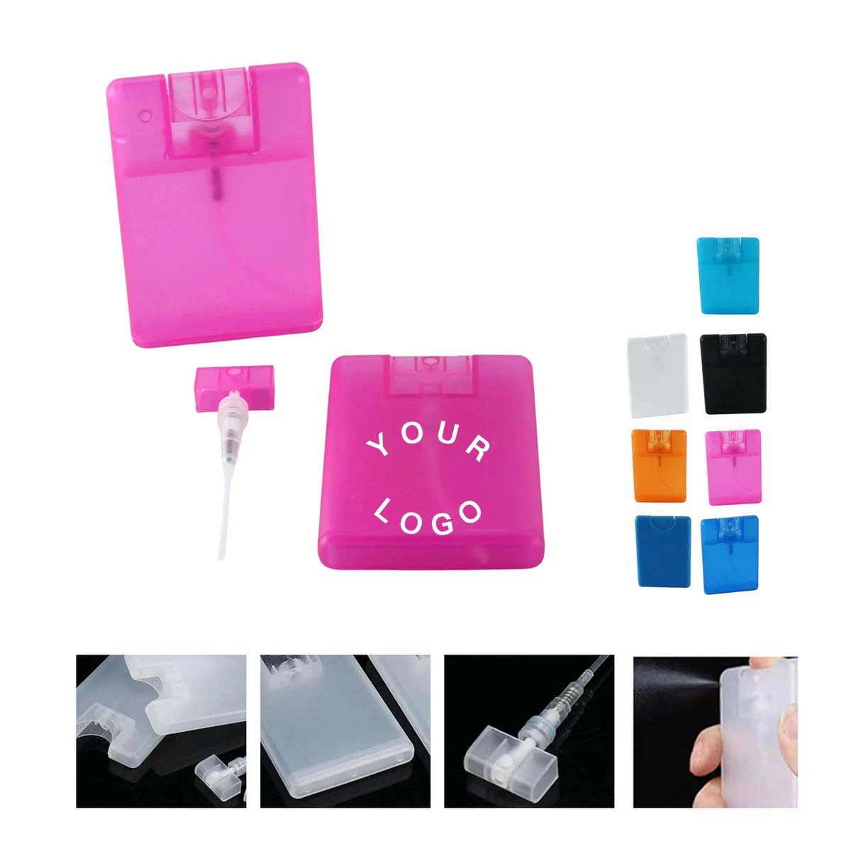 Portable Refillable Card Spray Bottle Plastic 1