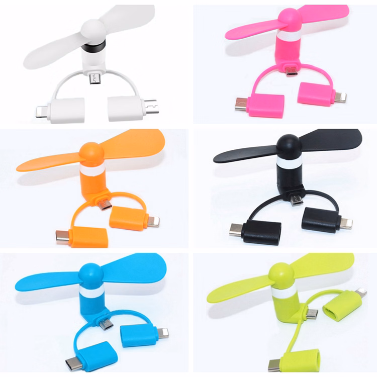 3 in 1 Mini Fan for Smart Phones