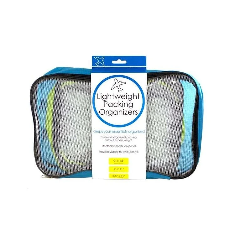 Lightweight Packing Organizer Sets Assorted 3pc 1