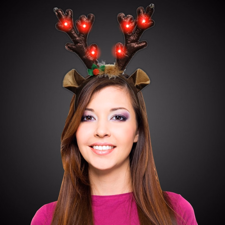 LED Plush Reindeer Antlers