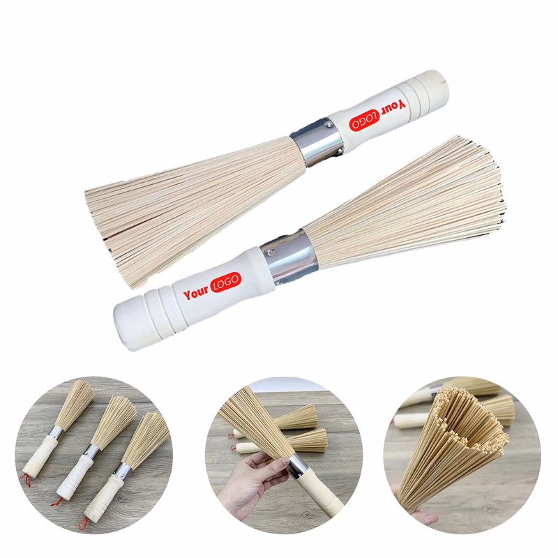 Bamboo Wood Pot Brush