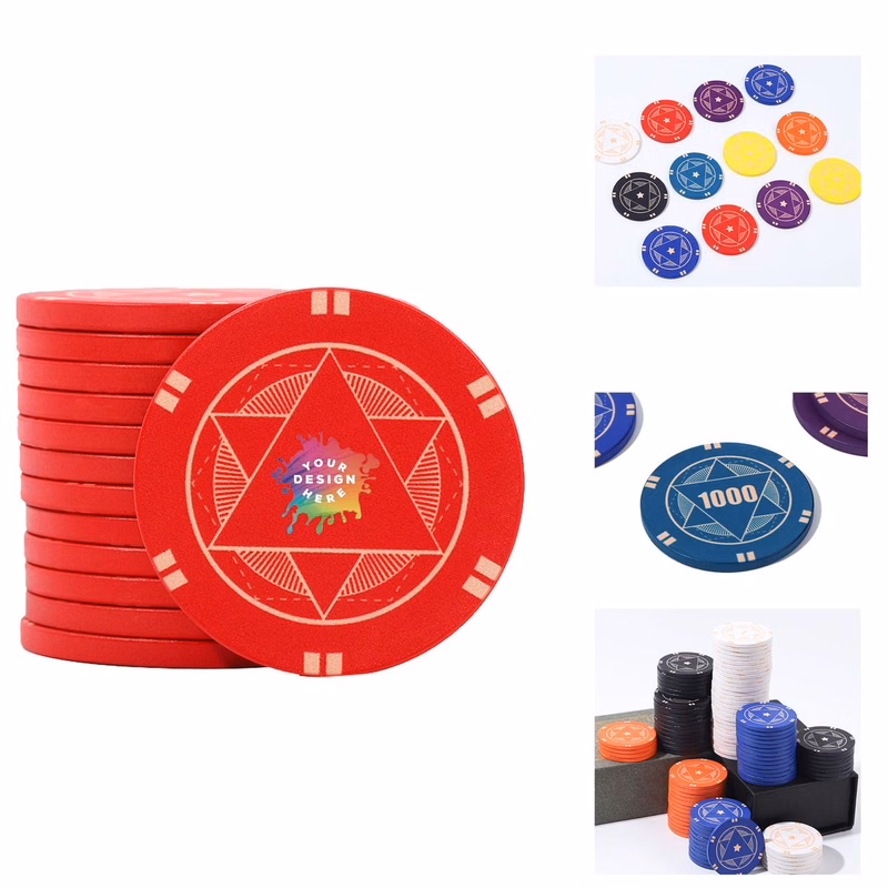 MOQ 100 pcs Custom Ceramic Poker Chips